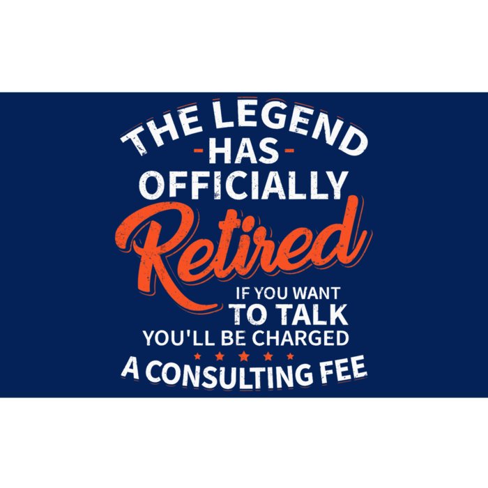 The Legend Has Retired Officer Officially Retirement Bumper Sticker