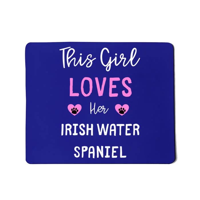 This Loves Her Irish Water Spaniel Gift Mousepad