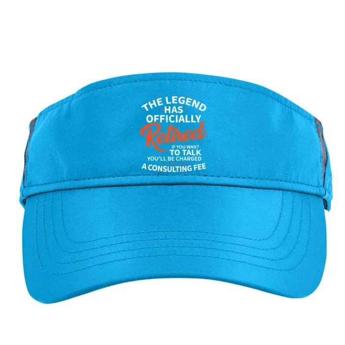 The Legend Has Retired Officer Officially Retirement Adult Drive Performance Visor