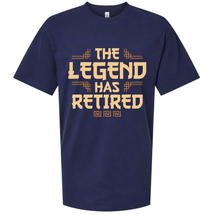 The Legend Has Retired Retirement Humor Sueded Cloud Jersey T-Shirt