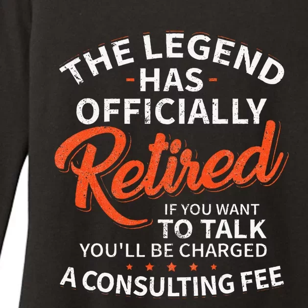 The Legend Has Retired Men Officer Officially Retirement Womens CVC Long Sleeve Shirt