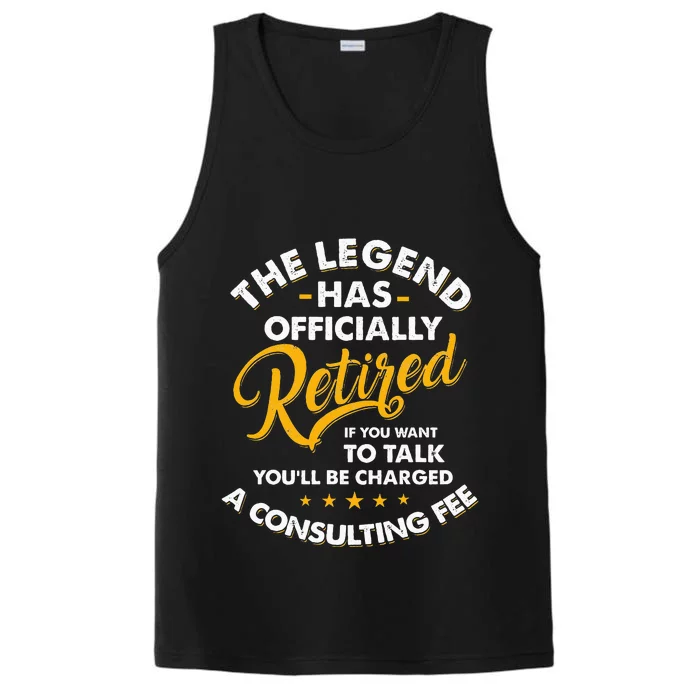 The Legend Has Ly Retired Talk Consultant Fee Performance Tank