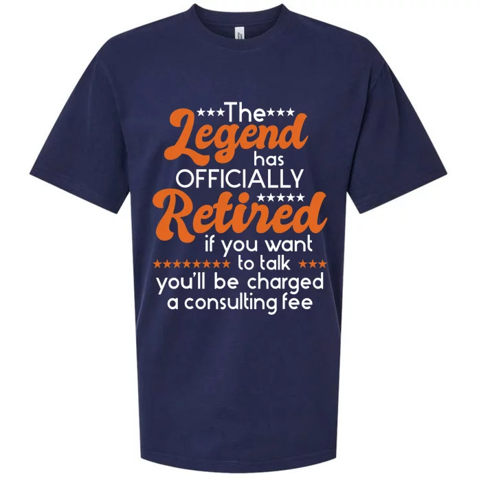 The Legend Has Officially Retired - Retiree Retirement Sueded Cloud Jersey T-Shirt