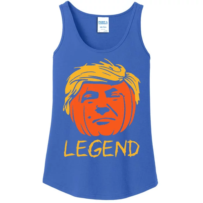 Trump Legend Halloween Pumpkin Trick Or Trump 2024 Ladies Essential Tank