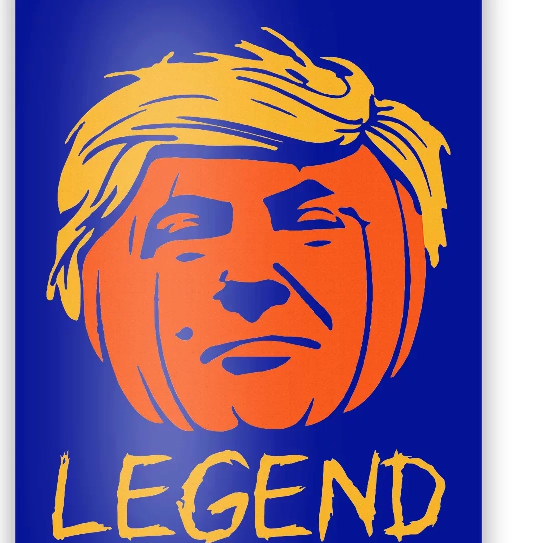 Trump Legend Halloween Pumpkin Trick Or Trump 2024 Poster