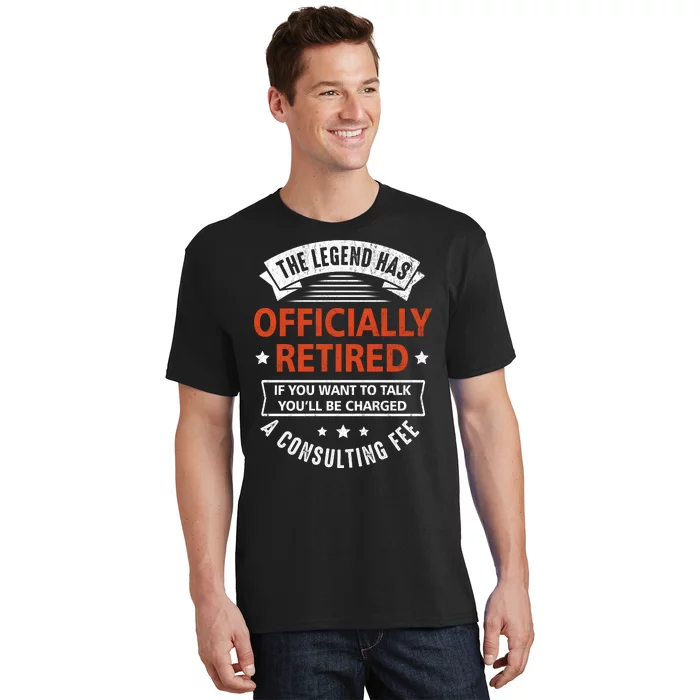 The Legend Has Officially Retired Funny Retirement Gifts Men T-Shirt