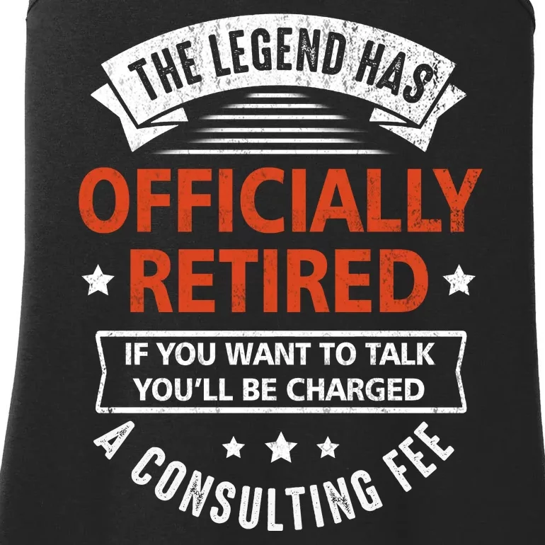 The Legend Has Officially Retired Funny Retirement Gifts Men Ladies Essential Tank