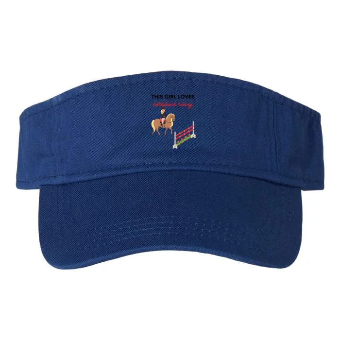 This Loves Horseback Riding Gift Valucap Bio-Washed Visor