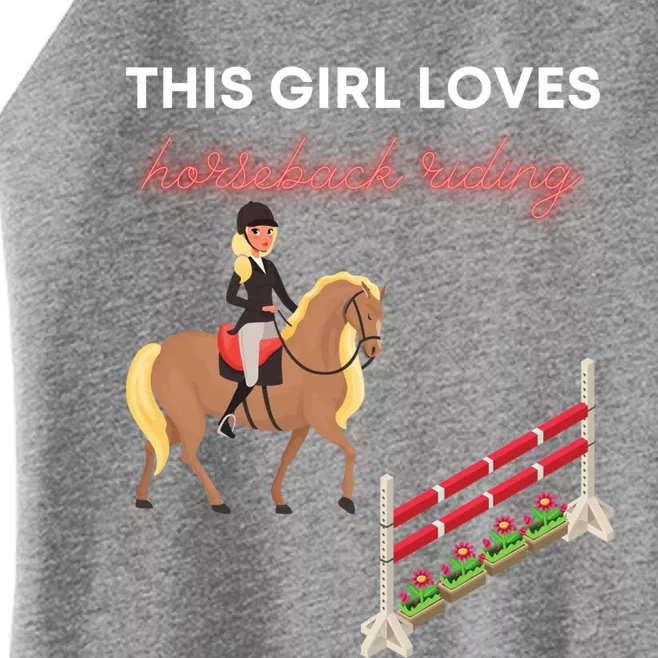 This Loves Horseback Riding Gift Women’s Perfect Tri Rocker Tank