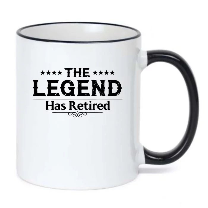 The Legend Has Retired Black Color Changing Mug