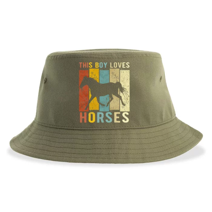 This Loves Horses Horse Sustainable Bucket Hat