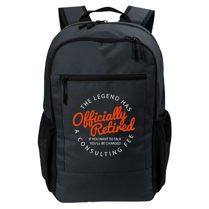 The Legend Has Officially Retired Funny Retirement Gift Daily Commute Backpack