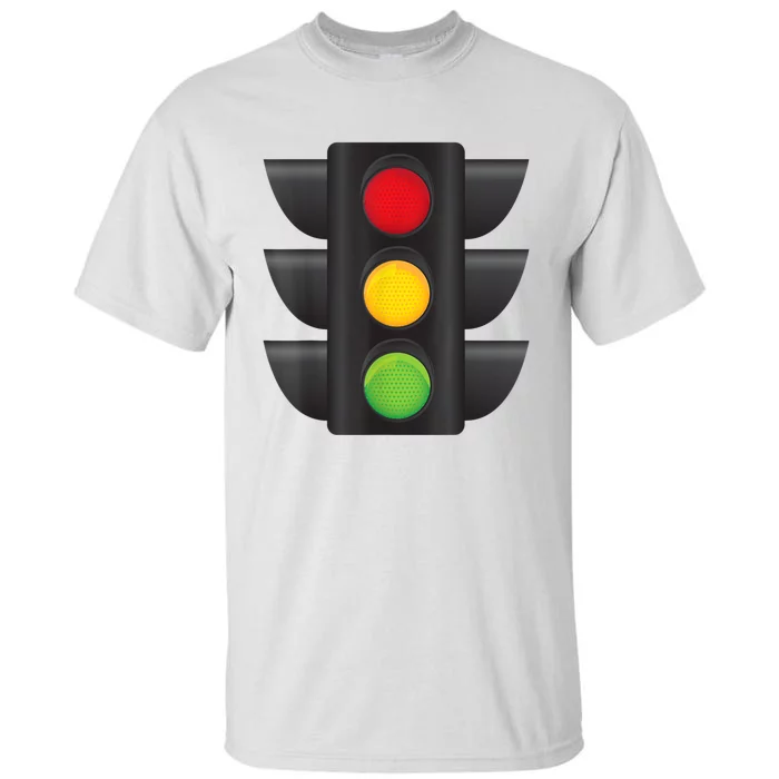 Traffic Light Halloween Costume Stop Go Green Yellow Red Tall T-Shirt