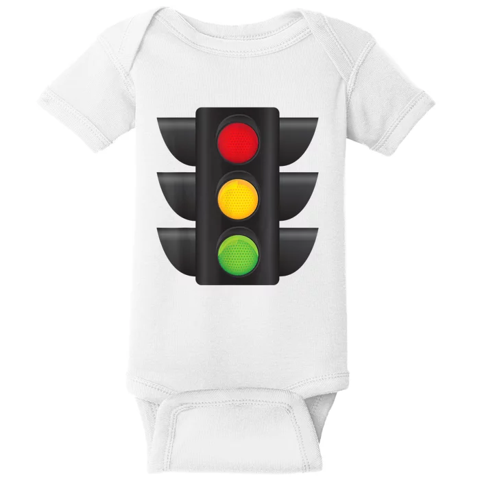 Traffic Light Halloween Costume Stop Go Green Yellow Red Baby Bodysuit