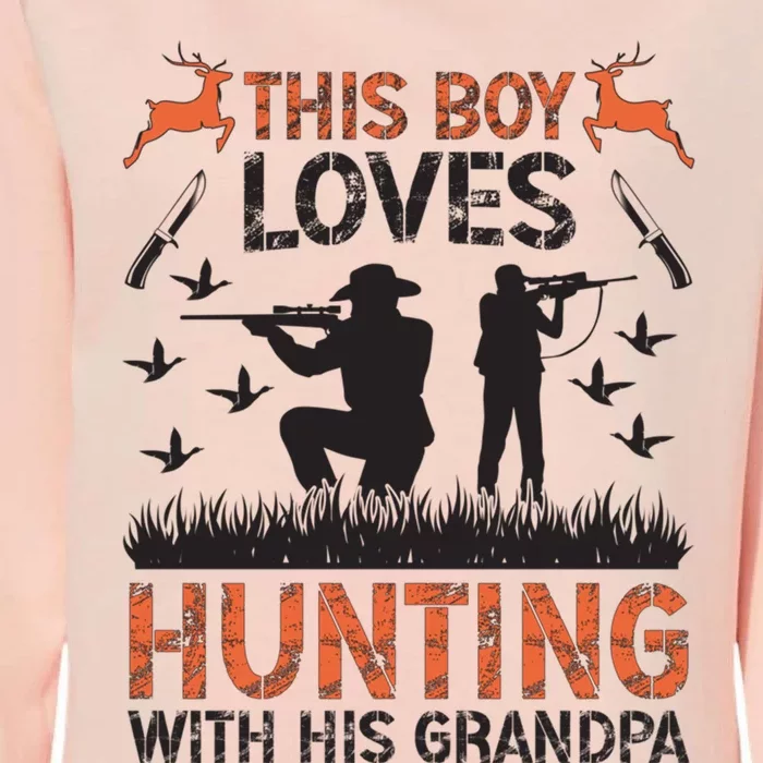 This Loves Hunting Buddy Grandson Hunting Buddies Cute Gift Womens California Wash Sweatshirt