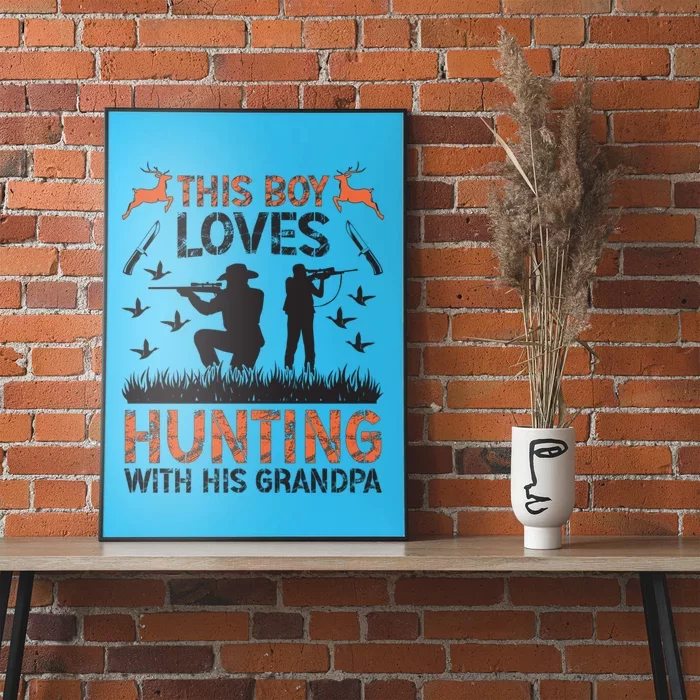 This Loves Hunting Buddy Grandson Hunting Buddies Cute Gift Poster