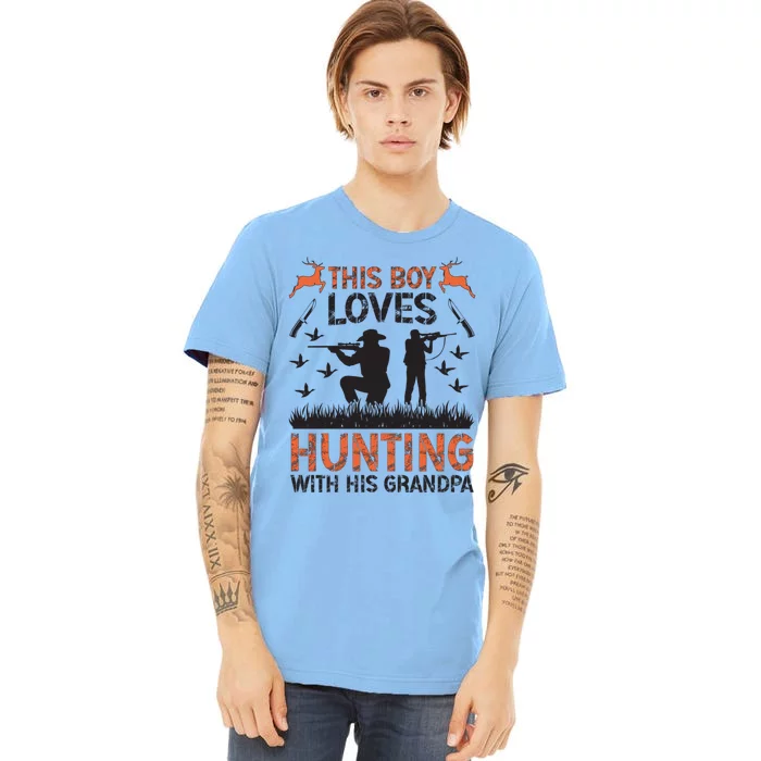 This Loves Hunting Buddy Grandson Hunting Buddies Cute Gift Premium T-Shirt