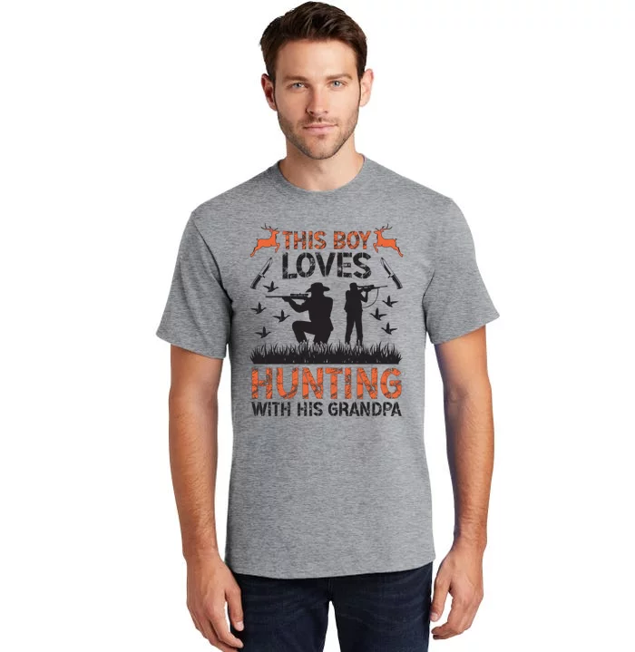 This Loves Hunting Buddy Grandson Hunting Buddies Cute Gift Tall T-Shirt