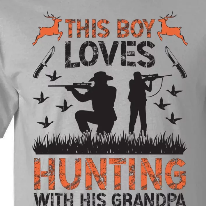 This Loves Hunting Buddy Grandson Hunting Buddies Cute Gift Tall T-Shirt