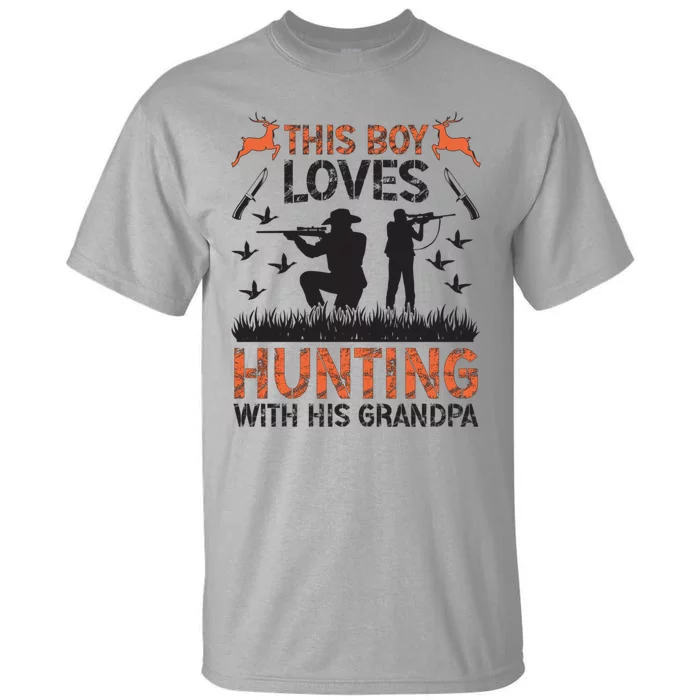 This Loves Hunting Buddy Grandson Hunting Buddies Cute Gift Tall T-Shirt