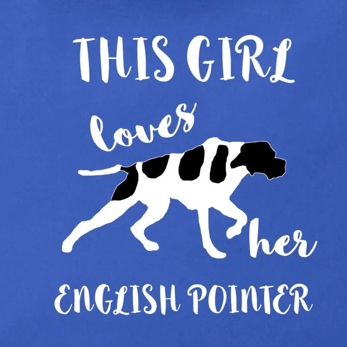 This Loves Her English Pointer Hunting Bird Dog Cute Gift Zip Tote Bag