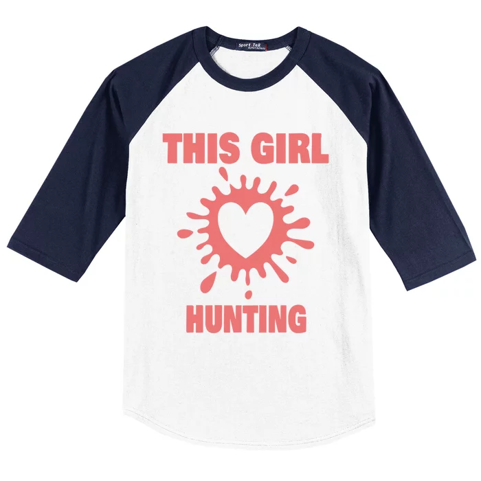 This Loves Hunting Funny Hunter Cute Gift Baseball Sleeve Shirt