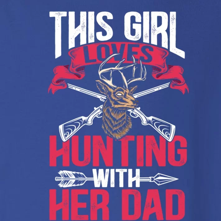 This Loves Hunting With Her Dad Female Hunter Hunt Gift Toddler Long Sleeve Shirt