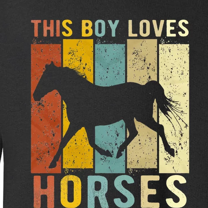 This Loves Horses Horse funny animal lovers Toddler Sweatshirt