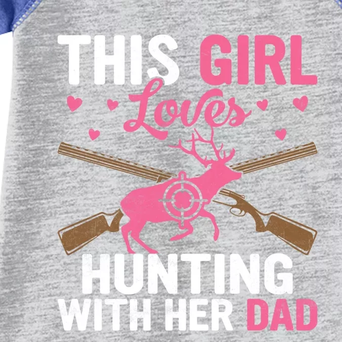 This Loves Hunting With Her Dad Hunting Season Dad Gift Infant Baby Jersey Bodysuit