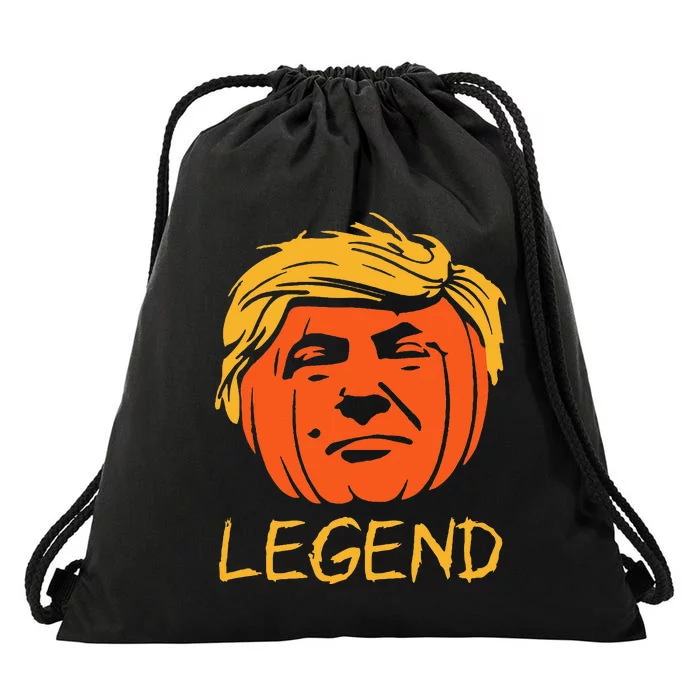 Trump Legend Halloween Pumpkin Trumpkin Trick Or Trump 2024 Drawstring Bag