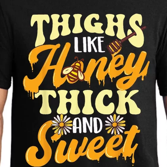 Thighs Like Honey Thick And Sweet Thick Thighs Pajama Set