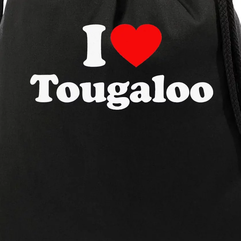 Tougaloo Love Heart College University Alumni Drawstring Bag