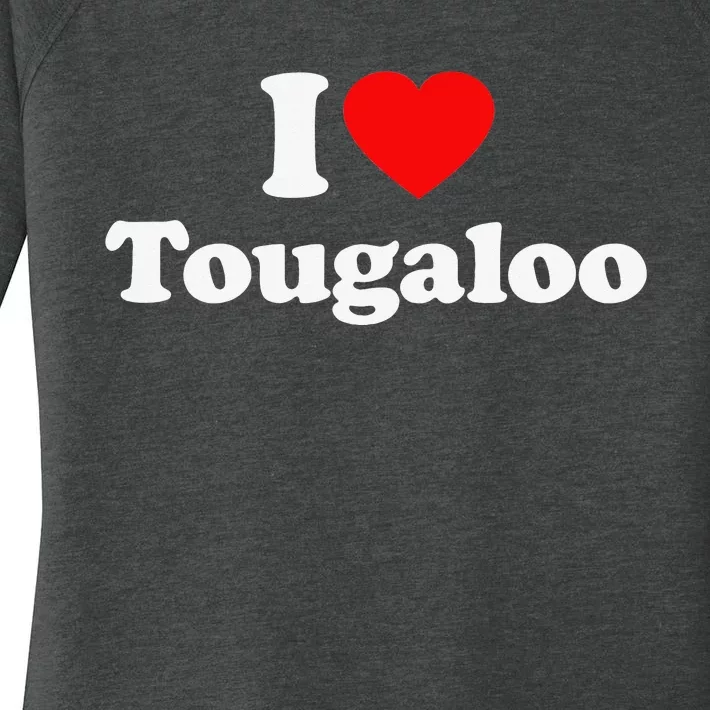 Tougaloo Love Heart College University Alumni Women's Perfect Tri Tunic Long Sleeve Shirt