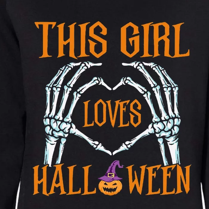 This Loves Halloween Cute Halloween Costume Womens California Wash Sweatshirt