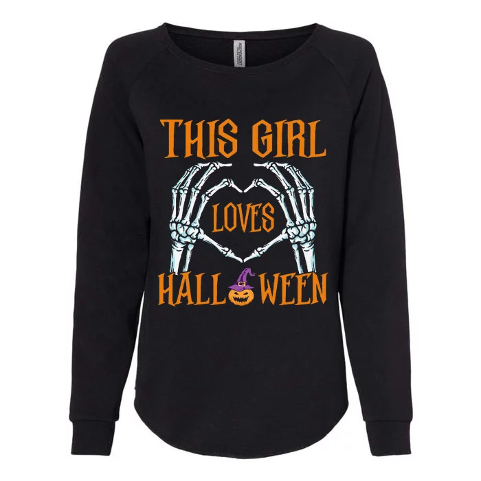 This Loves Halloween Cute Halloween Costume Womens California Wash Sweatshirt