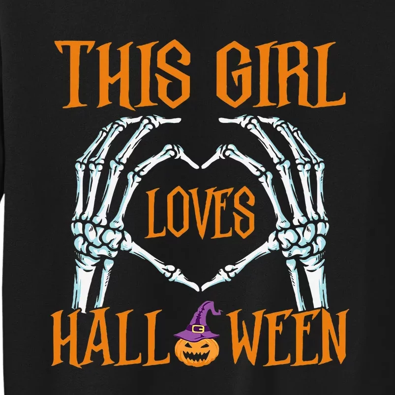 This Loves Halloween Cute Halloween Costume Tall Sweatshirt