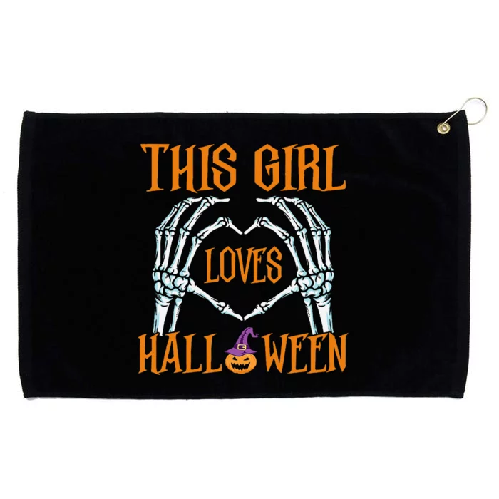 This Loves Halloween Cute Halloween Costume Grommeted Golf Towel