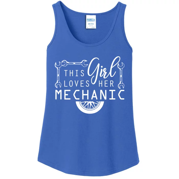 This Loves Her Mechanic Mechanics Wife Funny Car Lover Gift Ladies Essential Tank