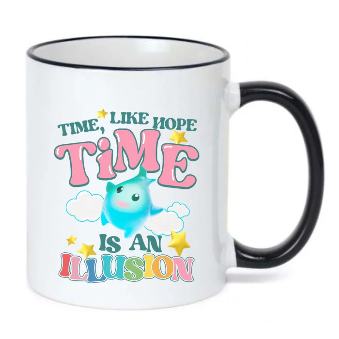 Time Like Hope Is An Illusion Lumalee Blue Luma Star Black Color Changing Mug