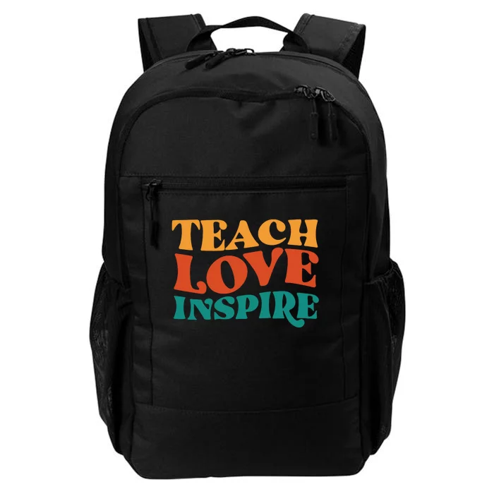 Teach Love Inspire Gift For Teacher Daily Commute Backpack