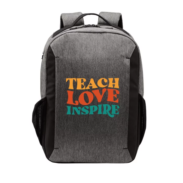 Teach Love Inspire Gift For Teacher Vector Backpack