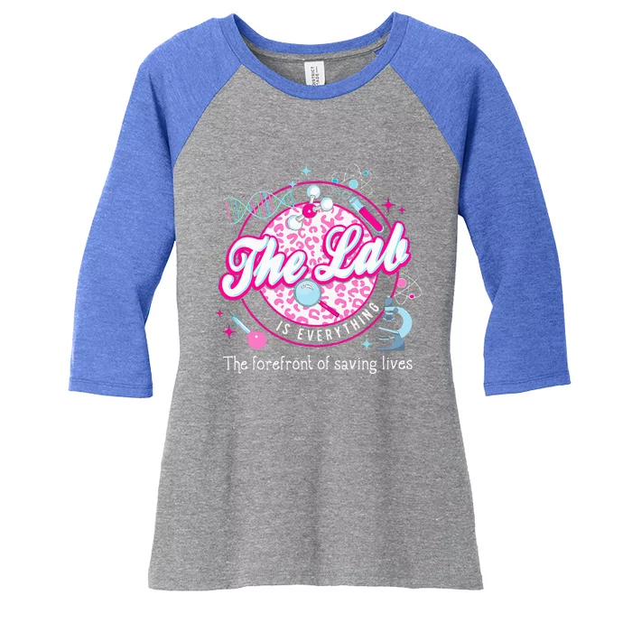 The Lab Is Everything Lab Week 2024 Women's Tri-Blend 3/4-Sleeve Raglan Shirt