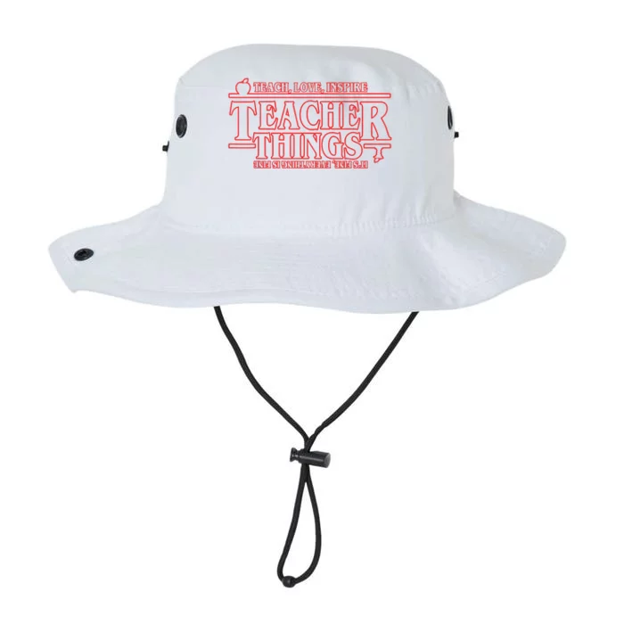 Teach Love Inspire Teacher Things It's Fine Everything Legacy Cool Fit Booney Bucket Hat