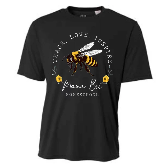 Teach Love Inspire Mama Bee Homeschool Teachers Wo Cooling Performance Crew T-Shirt