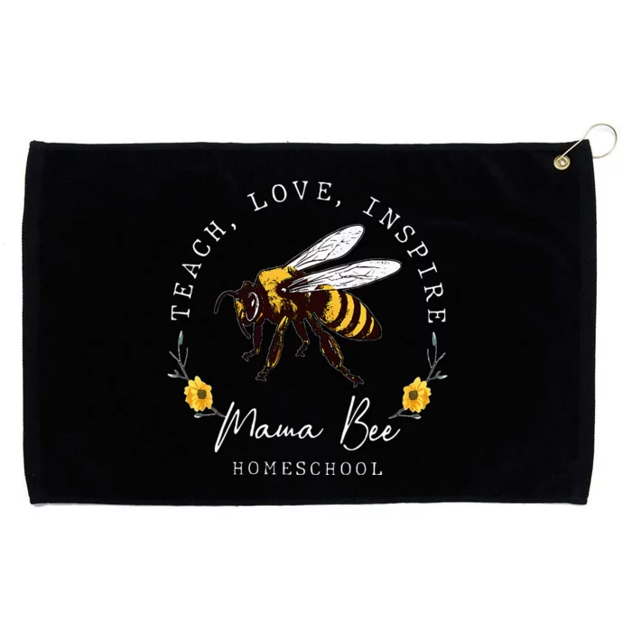 Teach Love Inspire Mama Bee Homeschool Teachers Wo Grommeted Golf Towel