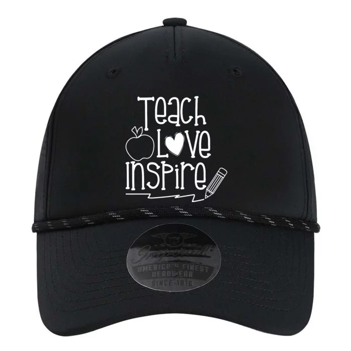 Teach Love Inspire Cute Gift For Teacher Performance The Dyno Cap