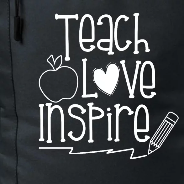 Teach Love Inspire Cute Gift For Teacher Daily Commute Backpack