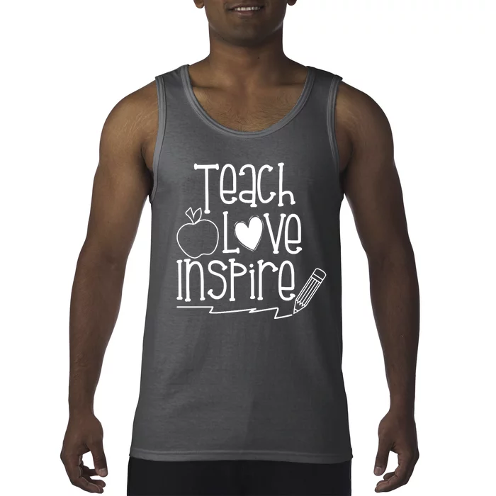 Teach Love Inspire Cute Gift For Teacher Tank Top