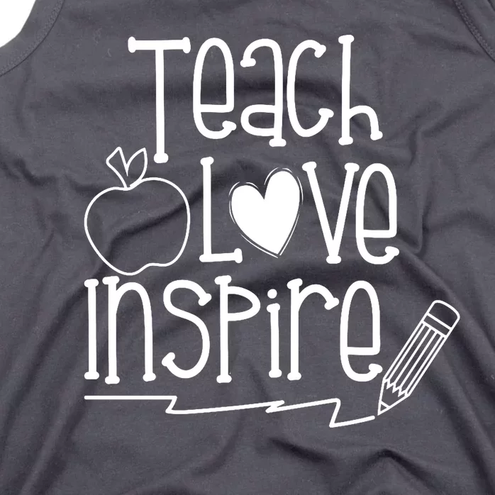 Teach Love Inspire Cute Gift For Teacher Tank Top