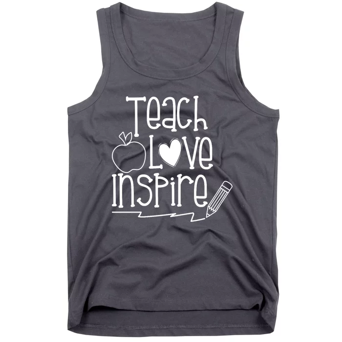 Teach Love Inspire Cute Gift For Teacher Tank Top